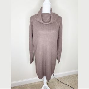 Say What? Cowl Neck Long Sleeve Sweater Dress XL